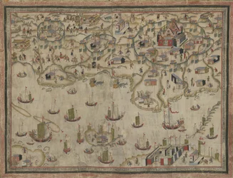 Forts Zeelandia und Provintia und die Stadt Tainan, Wandbehang